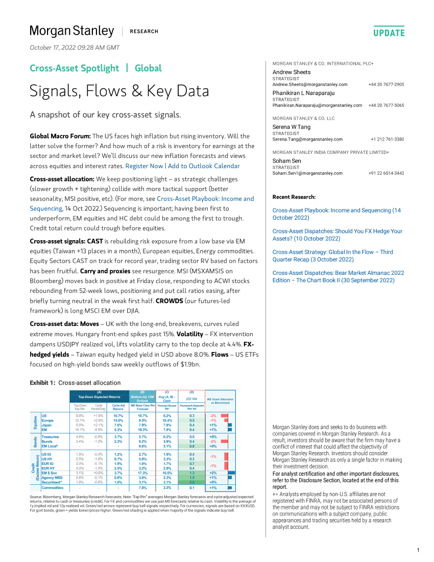 2022-10-17-Morgan Stanley Fixed-Cross-Asset Spotlight Signals, Flows  Key Data-987630592022-10-17-Morgan Stanley Fixed-Cross-Asset Spotlight Signals, Flows  Key Data-98763059_1.png